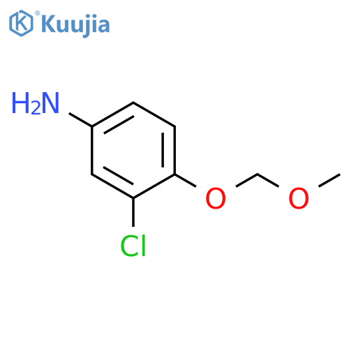 BENZENAMINE, 3-CHLORO-4-(METHOXYMETHOXY)- structure