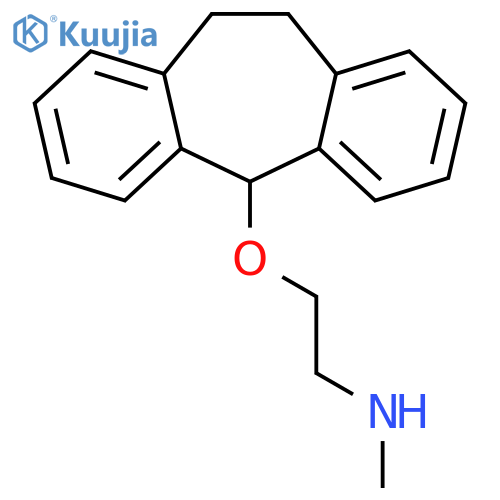 2-(10,11-Dihydro-5H-dibenzoa,dcyclohepten-5-yl)oxy-N-methyl-ethanamine structure