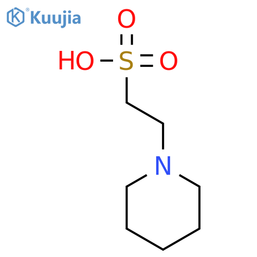 1-Piperidineethanesulfonic acid structure
