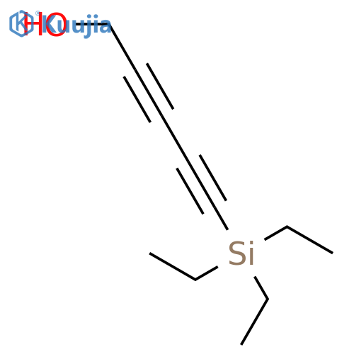 2,4-PENTADIYN-1-OL, 5-(TRIETHYLSILYL)- structure