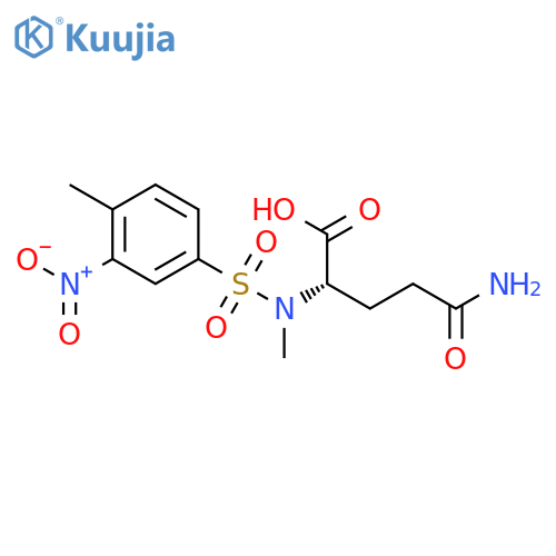 L-GLUTAMINE, N-METHYL-N2-[(4-METHYL-3-NITROPHENYL)SULFONYL]- structure