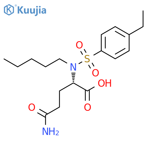 L-GLUTAMINE, N2-[(4-ETHYLPHENYL)SULFONYL]-N-PENTYL- structure