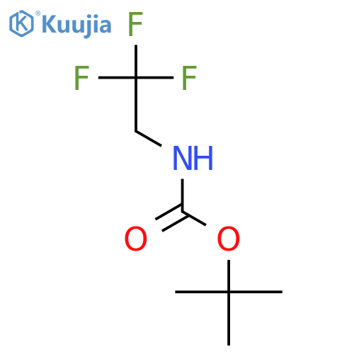 tert-butyl N-(2,2,2-trifluoroethyl)carbamate structure