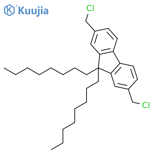 2,7-Bis(chloromethyl)-9,9-dioctyl-9H-fluorene structure