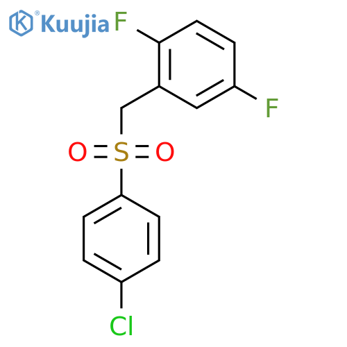 2-((4-Chlorophenylsulfonyl)methyl)-1,4-difluorobenzene structure