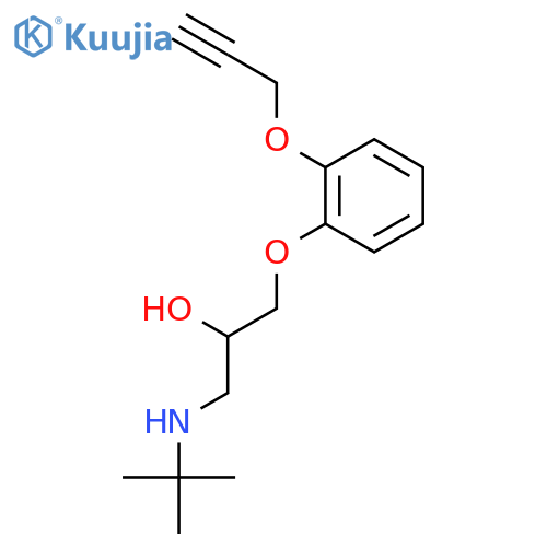 2-Propanol,1-[(1,1-dimethylethyl)amino]-3-[2-(2-propyn-1-yloxy)phenoxy]- structure