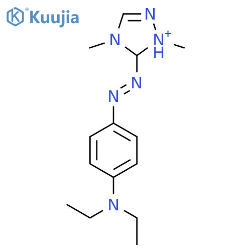 1H-1,2,4-TRIAZOLIUM, 5-[[4-(DIETHYLAMINO)PHENYL]AZO]-1,4-DIMETHYL- structure