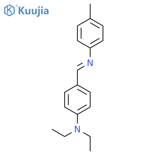 BENZENAMINE, N,N-DIETHYL-4-[[(4-METHYLPHENYL)IMINO]METHYL]- structure