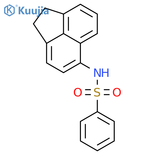 Benzenesulfonamide, N-(1,2-dihydro-5-acenaphthylenyl)- structure