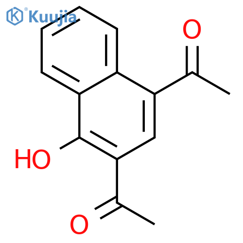 Ethanone,1,1'-(4-hydroxy-1,3-naphthalenediyl)bis- (9CI) structure