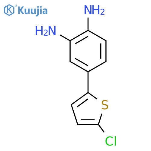 1,2-BENZENEDIAMINE, 4-(5-CHLORO-2-THIENYL)- structure