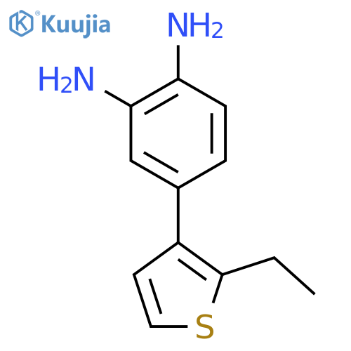 1,2-Benzenediamine, 4-(2-ethyl-3-thienyl)- structure