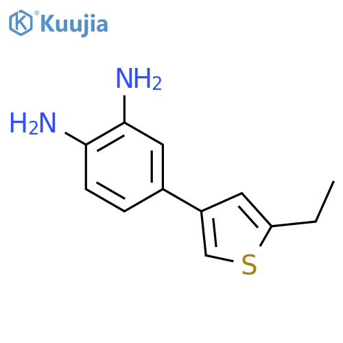 1,2-Benzenediamine,4-(5-ethyl-3-thienyl)-(9CI) structure