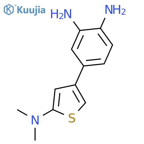 1,2-BENZENEDIAMINE, 4-[5-(DIMETHYLAMINO)-3-THIENYL]- structure