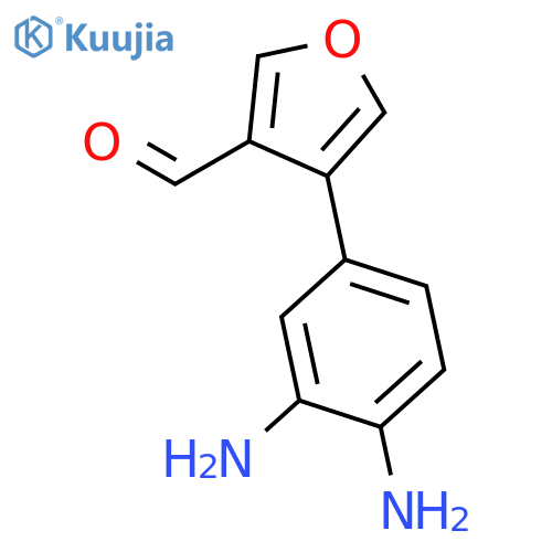 3-FURANCARBOXALDEHYDE, 4-(3,4-DIAMINOPHENYL)- structure