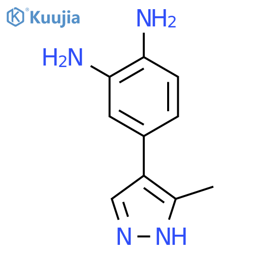 1,2-BENZENEDIAMINE, 4-(3-METHYL-1H-PYRAZOL-4-YL)- structure