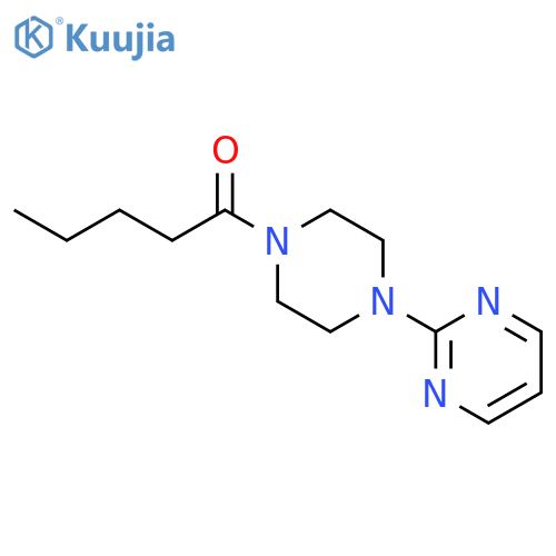 PIPERAZINE, 1-(1-OXOPENTYL)-4-(2-PYRIMIDINYL)- structure