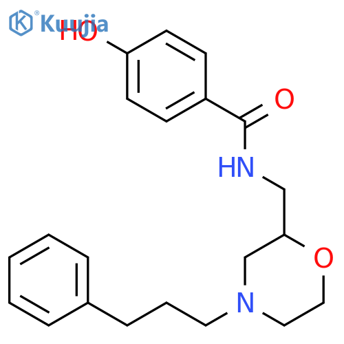 BENZAMIDE, 4-HYDROXY-N-[[4-(3-PHENYLPROPYL)-2-MORPHOLINYL]METHYL]- structure