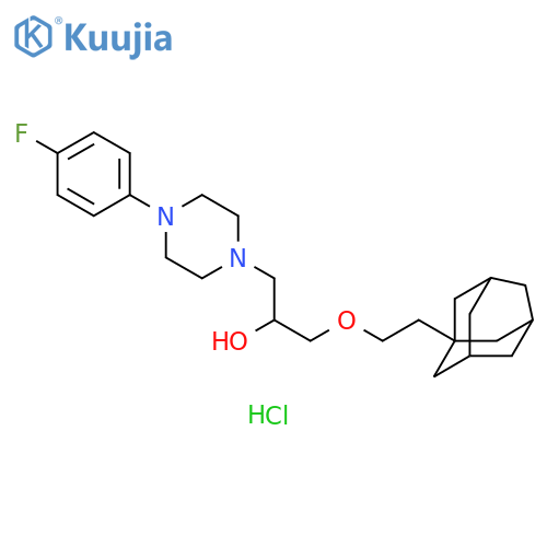 1-2-(adamantan-1-yl)ethoxy-3-4-(4-fluorophenyl)piperazin-1-ylpropan-2-ol dihydrochloride structure