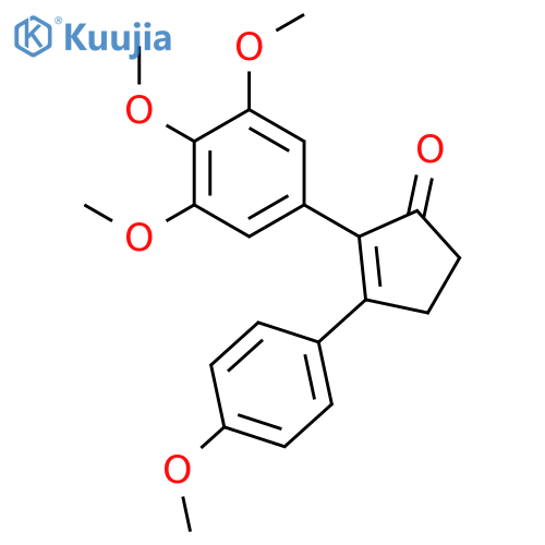 2-CYCLOPENTEN-1-ONE, 3-(4-METHOXYPHENYL)-2-(3,4,5-TRIMETHOXYPHENYL)- structure