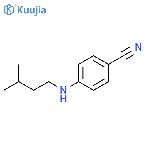 4-(3-methylbutyl)aminobenzonitrile structure