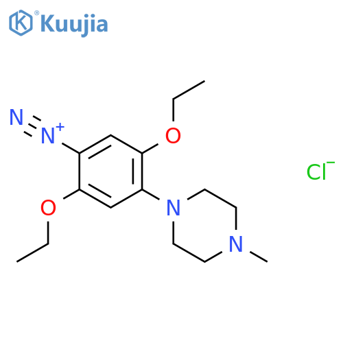 Benzenediazonium, 2,5-diethoxy-4-(4-methyl-1-piperazinyl)-, chloride structure