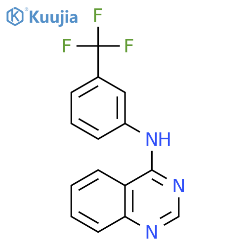 N-[3-(trifluoromethyl)phenyl]-4-quinazolinamine structure