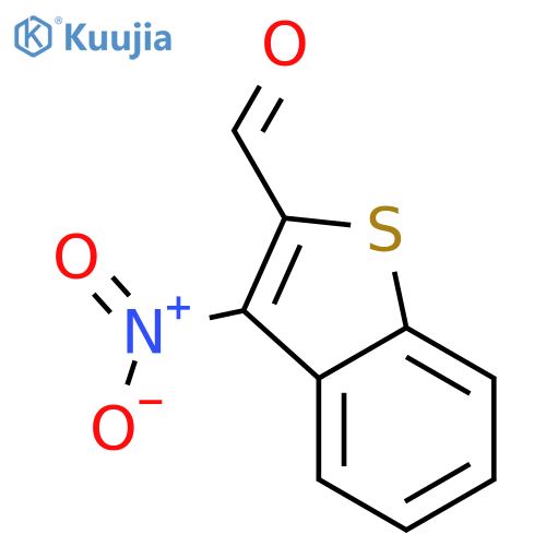 3-nitro-1-benzothiophene-2-carbaldehyde structure