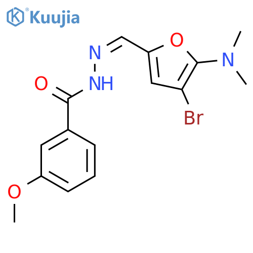 N'-{(Z)-[4-Bromo-5-(dimethylamino)-2-furyl]methylene}-3-methoxybenzohydrazide structure