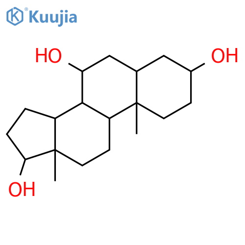 3alpha,7alpha,17beta-Trihydroxy-5alpha-androstan structure
