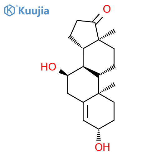 Androst-4-en-17-one, 3,7-dihydroxy-, (3b,7a)- structure