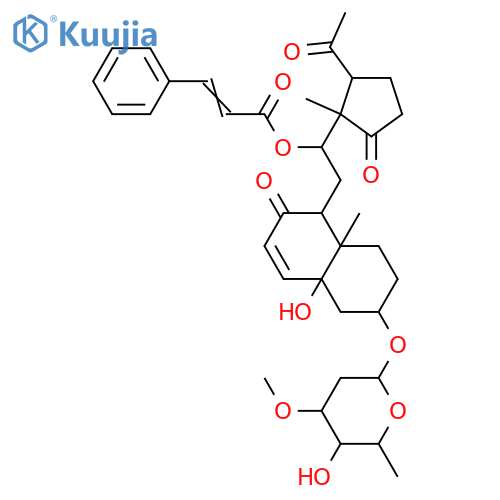 3,5,12-Trihydroxy-8,14-secopregn-6-ene-8,14,20-trione; (3β,5β,12β)-form, 12-Cinnamoyl(E-), 3-O-(2,6-di-O-methyl-β-D-ribo-hexopyranoside) structure