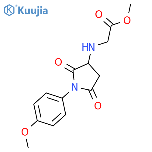 Methyl N-1-(4-Methoxyphenyl)-2,5-dioxopyrrolidin-3-ylglycinate structure