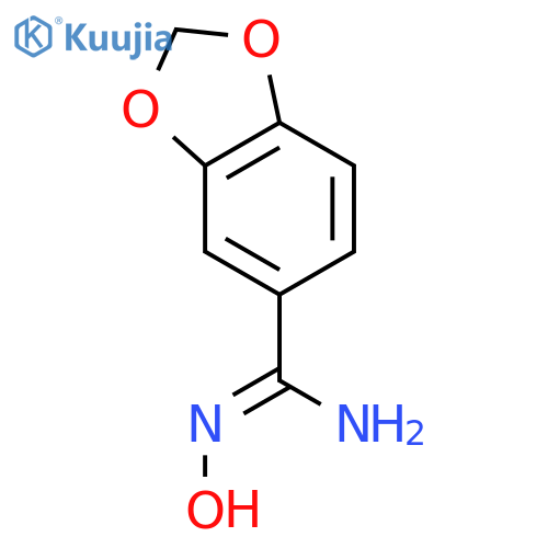 Benzo1,3dioxole-5-carboxamidoxime structure