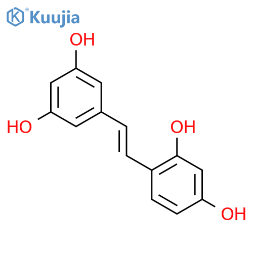 4-2-(3,5-dihydroxyphenyl)ethenylbenzene-1,3-diol structure