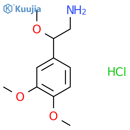2-(3,4-Dimethoxyphenyl)-2-methoxyethanamine;hydrochloride structure