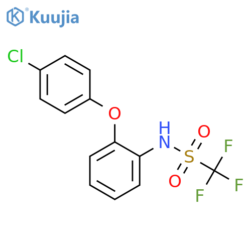 METHANESULFONAMIDE, N-[2-(4-CHLOROPHENOXY)PHENYL]-1,1,1-TRIFLUORO- structure