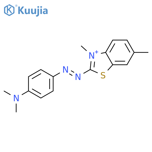 Benzothiazolium, 2-[[4-(dimethylamino)phenyl]azo]-3,6-dimethyl- structure