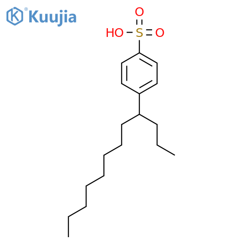 Benzenesulfonic acid, 4-(1-propylnonyl)- structure