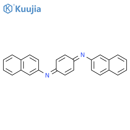 2-NAPHTHALENAMINE, N,N'-2,5-CYCLOHEXADIENE-1,4-DIYLIDENEBIS- structure