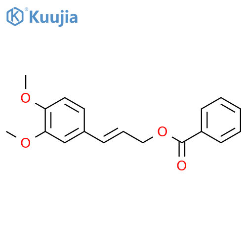 3,4-dimethoxycinnamyl benzoate structure