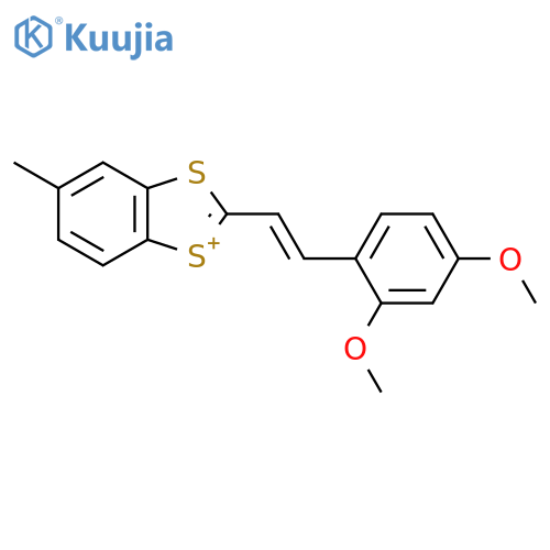 1,3-Benzodithiol-1-ium, 2-[2-(2,4-dimethoxyphenyl)ethenyl]-5-methyl- structure