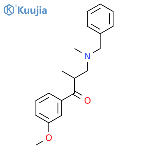 3-(Benzyl(methyl)amino)-1-(3-methoxyphenyl)-2-methylpropan-1-one structure