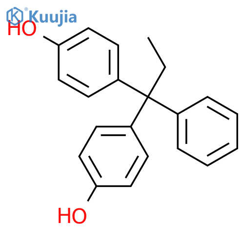 Phenol, 4,4'-(1-phenylpropylidene)bis- structure