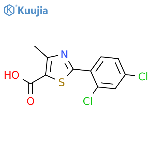 2-(2,4-Dichlorophenyl)-4-methylthiazole-5-carboxylic acid structure