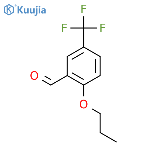 2-Propoxy-5-(trifluoromethyl)benzaldehyde structure