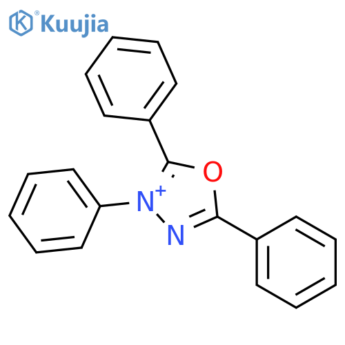 1,3,4-Oxadiazolium, 2,3,5-triphenyl- structure