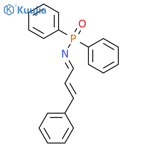 Phosphinic amide, P,P-diphenyl-N-(3-phenyl-2-propenylidene)- structure