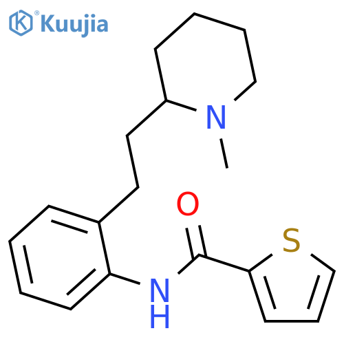 2-THIOPHENECARBOXAMIDE, N-[2-[2-(1-METHYL-2-PIPERIDINYL)ETHYL]PHENYL]- structure