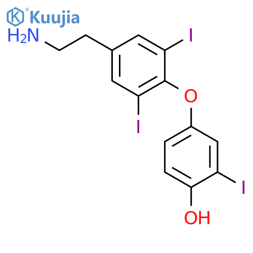 Phenol,4-[4-(2-aminoethyl)-2,6-diiodophenoxy]-2-iodo- structure